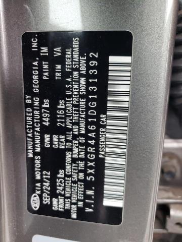 Photo 13 from auction – 2013 KIA OPTIMA SX with VIN 5XXGR4A61DG131392
