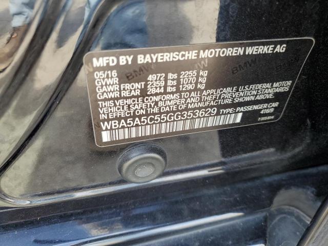 Photo 12 from auction – 2016 BMW 528 I with VIN WBA5A5C55GG353629