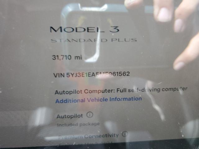 Photo 9 from auction – 2021 TESLA MODEL 3 with VIN 5YJ3E1EA5MF961562