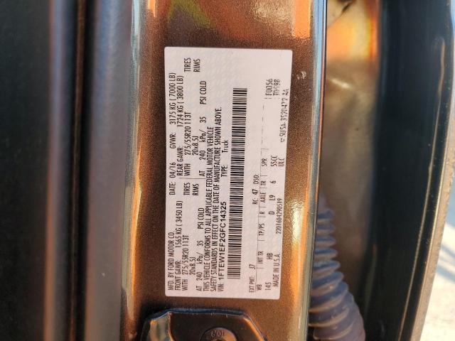 Photo 12 from auction – 2016 FORD F150 SUPER with VIN 1FTEW1EF2GFC14325