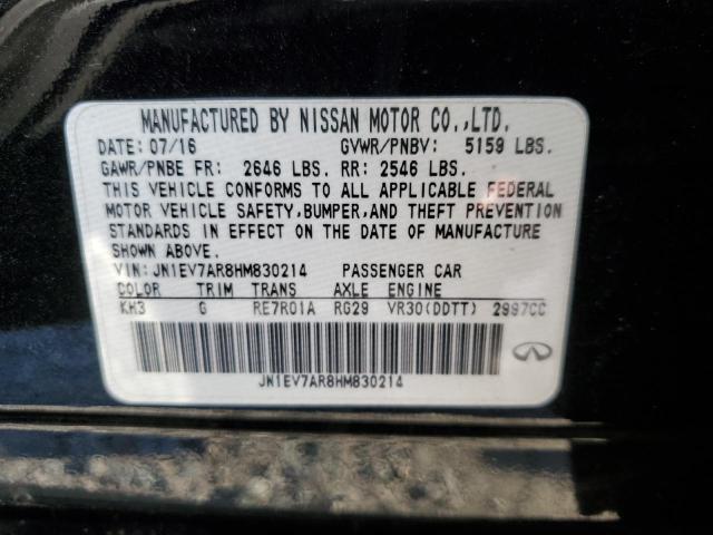 Photo 12 from auction – 2017 INFINITI Q50 PREMIU with VIN JN1EV7AR8HM830214