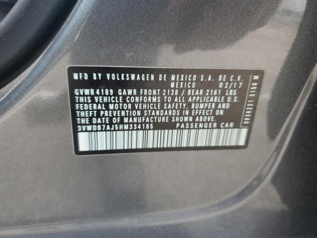 Photo 12 from auction – 2017 VOLKSWAGEN JETTA SE with VIN 3VWDB7AJ5HM334185