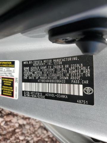 Photo 12 from auction – 2009 TOYOTA CAMRY BASE with VIN 4T1BE46K89U396433