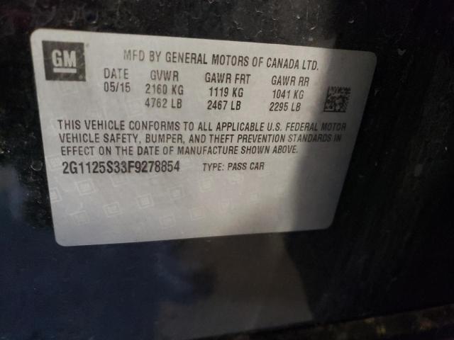 Photo 12 from auction – 2015 CHEVROLET IMPALA LT with VIN 2G1125S33F9278854