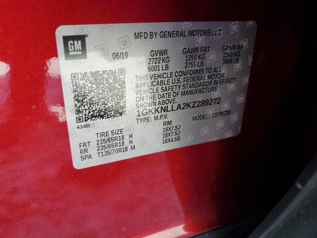 Photo 14 from auction – 2019 GMC ACADIA SLE with VIN 1GKKNLLA2KZ289272