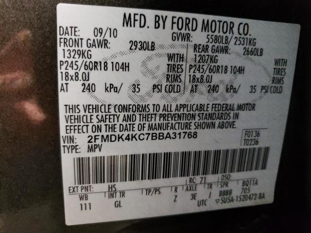 Photo 13 from auction – 2011 FORD EDGE LIMIT with VIN 2FMDK4KC7BBA31768