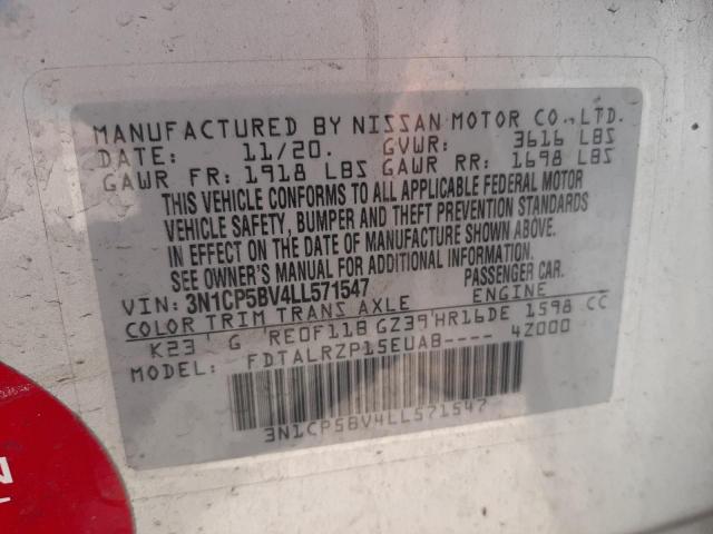 Photo 13 from auction – 2020 NISSAN KICKS S with VIN 3N1CP5BV4LL571547