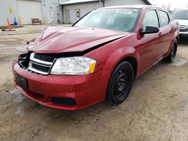 DODGE AVENGER SE 2014 with VIN 1C3CDZAB1EN227735 - Photo from auction