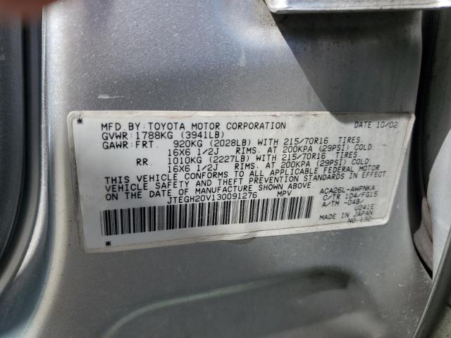 Foto 12 de la subasta – 2003 TOYOTA RAV4 con VIN JTEGH20V130091276