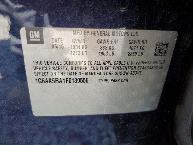 Photo 13 from auction – 2015 CADILLAC ATS with VIN 1G6AA5RA1F0139558