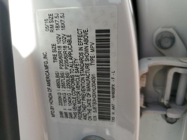 Photo 13 from auction – 2017 ACURA RDX with VIN 5J8TB3H3XHL004091