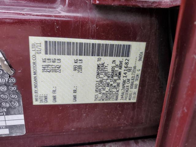 Photo 12 from auction – 2011 NISSAN ALTIMA BAS with VIN 1N4AL2AP6BC141682