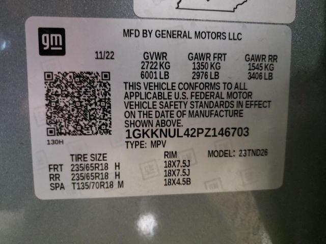 Photo 14 from auction – 2023 GMC ACADIA SLT with VIN 1GKKNUL42PZ146703
