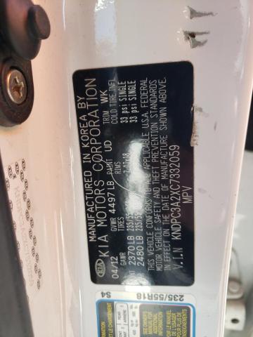 Photo 12 from auction – 2012 KIA SPORTAGE E with VIN KNDPC3A2XC7332059