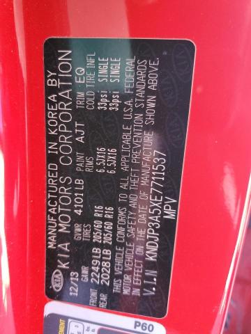 Снимка 12 от търг – 2014 KIA SOUL + с VIN KNDJP3A5XE7711537