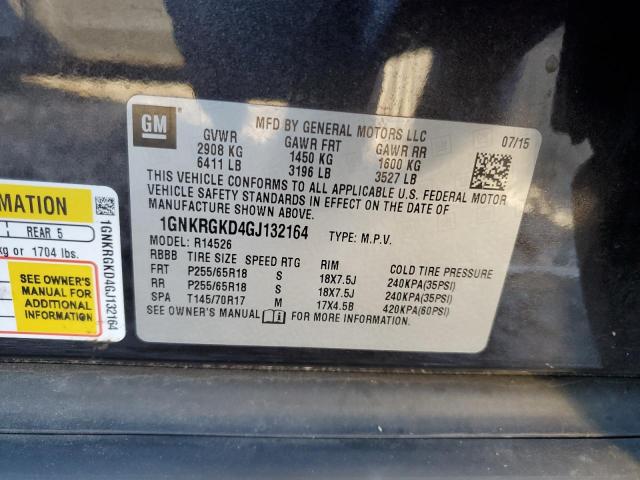 Photo 14 from auction – 2016 CHEVROLET TRAVERSE L with VIN 1GNKRGKD4GJ132164