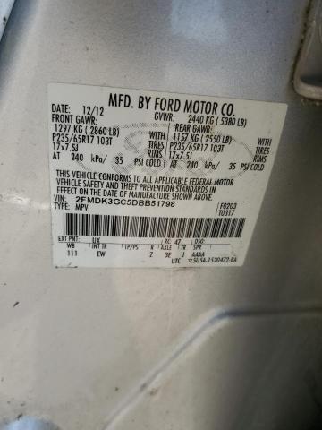 Photo 13 from auction – 2013 FORD EDGE SE with VIN 2FMDK3GC5DBB51798