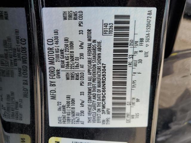 Photo 14 from auction – 2022 FORD BRONCO SPO with VIN 3FMCR9C66NRD83047