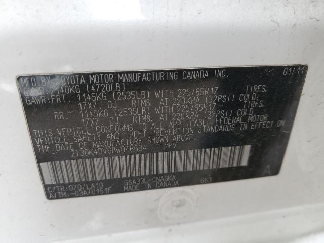 Photo 13 from auction – 2011 TOYOTA RAV4 LIMIT with VIN 2T3DK4DV6BW046634