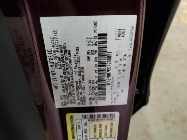 Photo 12 from auction – 2013 FORD FUSION SE with VIN 3FA6P0H70DR288881