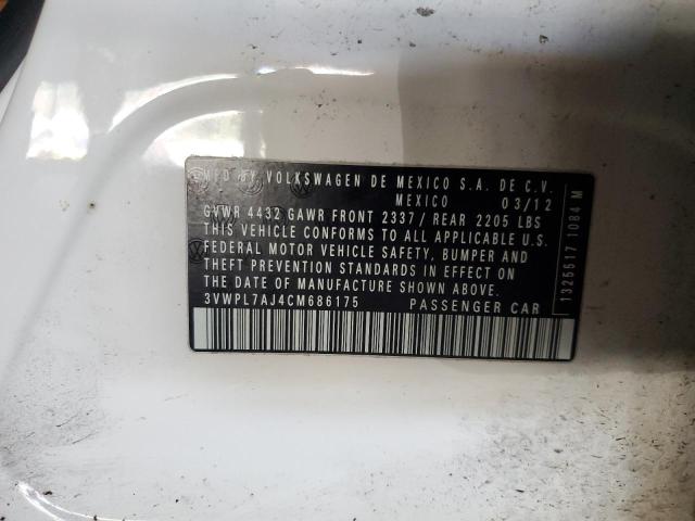 Photo 12 from auction – 2012 VOLKSWAGEN JETTA TDI with VIN 3VWPL7AJ4CM686175
