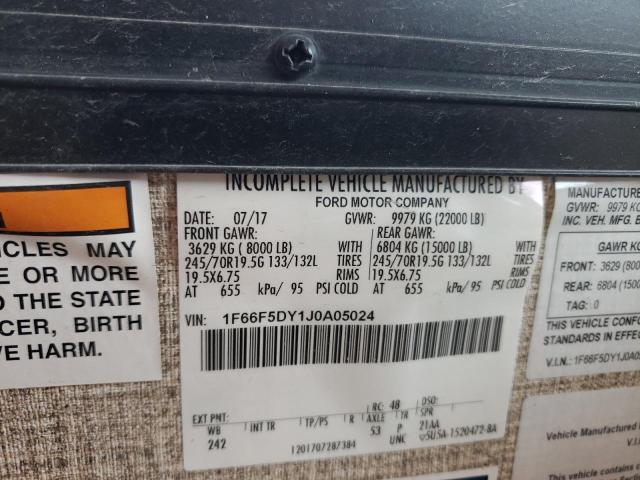 Photo 10 from auction – 2018 FORD F53 with VIN 1F66F5DY1J0A05024