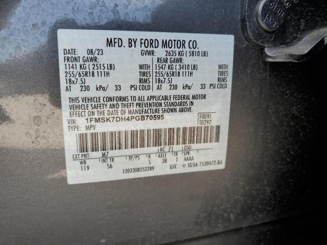 Photo 13 from auction – 2023 FORD EXPLORER X with VIN 1FMSK7DH4PGB70595