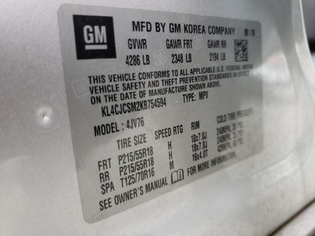 Photo 14 from auction – 2019 BUICK ENCORE ESS with VIN KL4CJCSM2KB754594