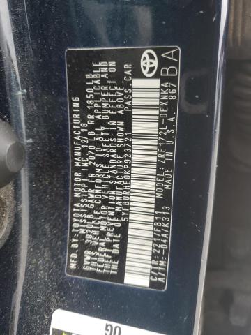 Photo 12 from auction – 2019 TOYOTA COROLLA L with VIN 5YFBURHE0KP923721