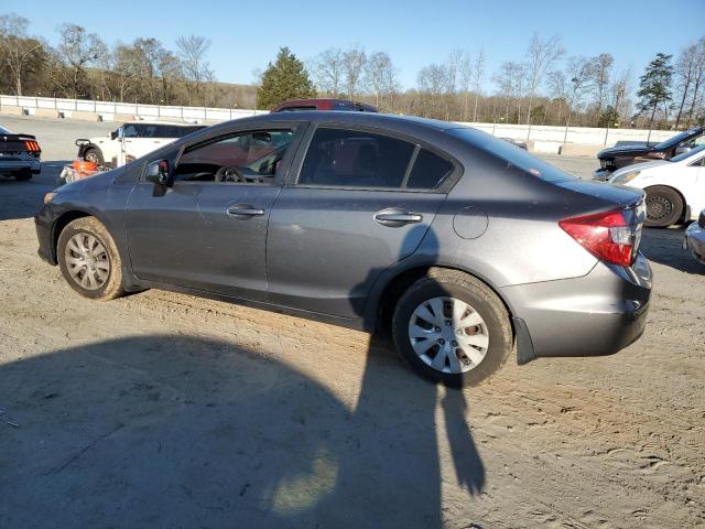 Photo 2 from auction – 2012 HONDA CIVIC LX with VIN 19XFB2F51CE087776