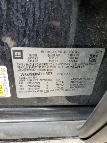 Photo 13 from auction – 2015 BUICK ENCLAVE with VIN 5GAKVCKD6FJ112575