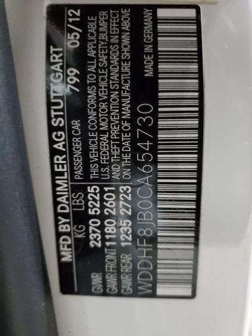 Photo 12 from auction – 2012 MERCEDES-BENZ E 350 4MAT with VIN WDDHF8JB0CA654730