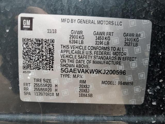 Photo 14 from auction – 2019 BUICK ENCLAVE ES with VIN 5GAEVAKW9KJ200596