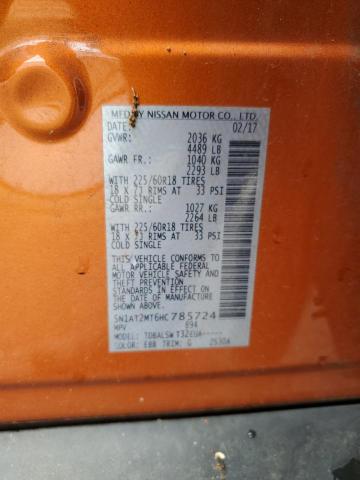 Photo 14 from auction – 2017 NISSAN ROGUE S with VIN 5N1AT2MT6HC785724