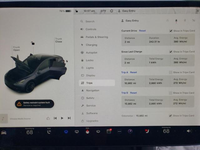 Photo 9 from auction – 2022 TESLA MODEL Y with VIN 7SAYGDEFXNF369186
