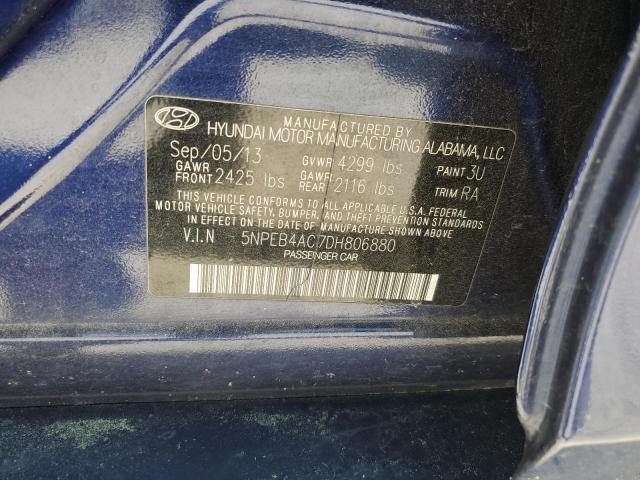 Photo 12 from auction – 2013 HYUNDAI SONATA GLS with VIN 5NPEB4AC7DH806880