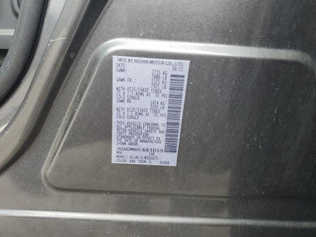 Photo 14 from auction – 2015 NISSAN PATHFINDER with VIN 5N1AR2MN6FC683059