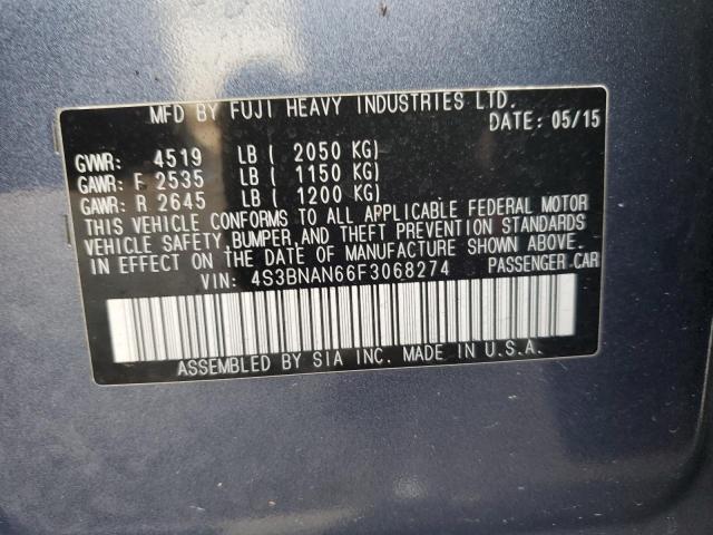 Photo 13 from auction – 2015 SUBARU LEGACY 2.5 with VIN 4S3BNAN66F3068274