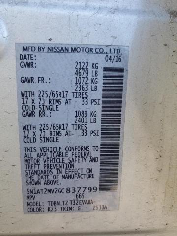 Photo 12 from auction – 2016 NISSAN ROGUE S with VIN 5N1AT2MV2GC837799