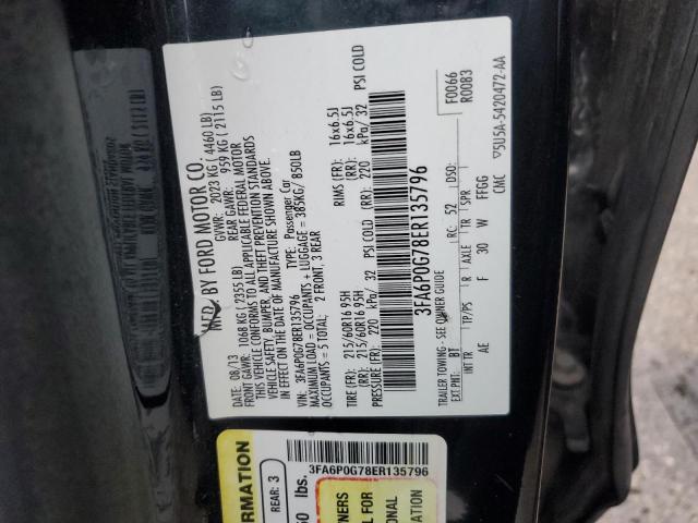 Photo 12 from auction – 2014 FORD FUSION S with VIN 3FA6P0G78ER135796