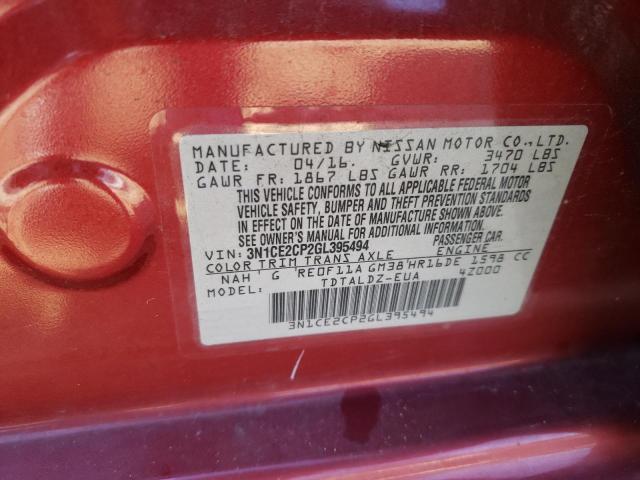 Photo 13 from auction – 2016 NISSAN VERSA NOTE with VIN 3N1CE2CP2GL395494