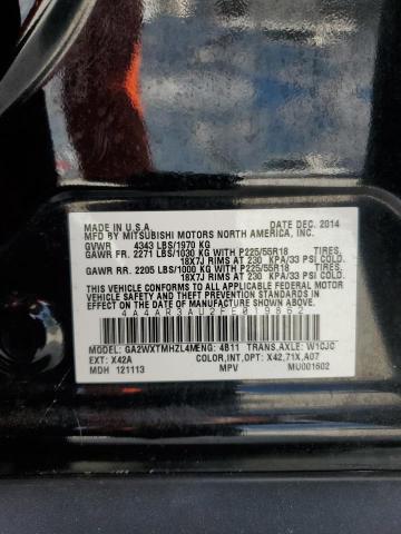 Photo 14 from auction – 2015 MITSUBISHI OUTLANDER with VIN 4A4AR3AU2FE019862