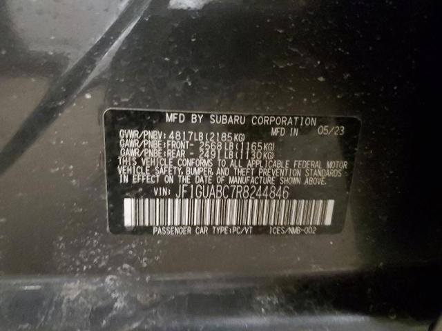 Photo 12 from auction – 2024 SUBARU IMPREZA with VIN JF1GUABC7R8244846