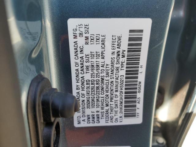 Photo 12 from auction – 2015 HONDA CR-V EXL with VIN 2HKRM3H70FH550213