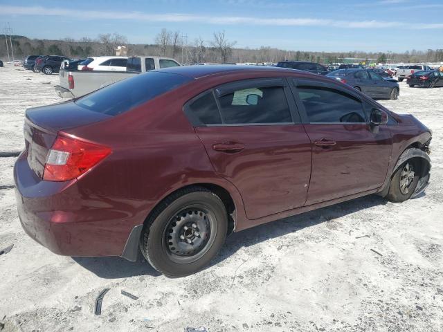 Photo 3 from auction – 2012 HONDA CIVIC LX with VIN 19XFB2F53CE110362