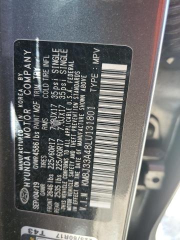 Photo 12 from auction – 2020 HYUNDAI TUCSON LIM with VIN KM8J33A48LU131801