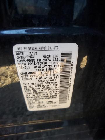 Photo 12 from auction – 2013 NISSAN ROGUE S with VIN JN8AS5MV8DW654933