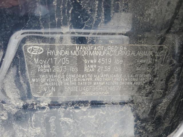 Photo 13 from auction – 2006 HYUNDAI SONATA GLS with VIN 5NPEU46F96H004671