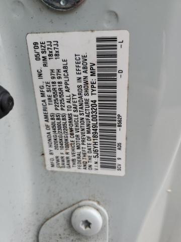 Photo 12 from auction – 2009 HONDA ELEMENT SC with VIN 5J6YH18949L003204
