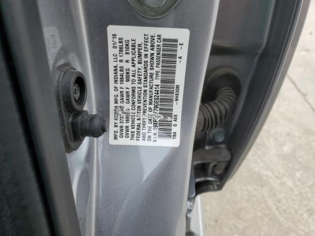 Photo 12 from auction – 2016 HONDA CIVIC EX with VIN 19XFC2F79GE024414